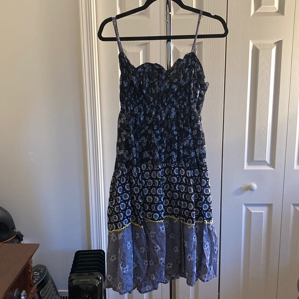 Nolita NYC blue layered sundress